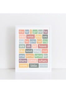 Tricky Words Print - muted