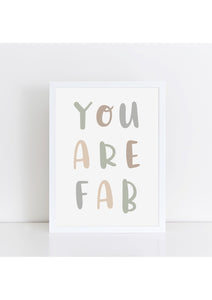 You Are Fab - Muted Camo