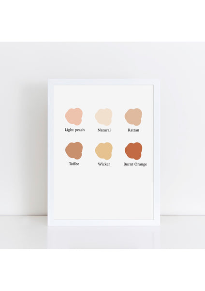 Spotty Background Initial Print - various colours available