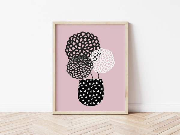 Hydrangeas Print - pink