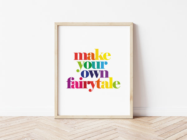 Make Your Own Fairytale Print - rainbow
