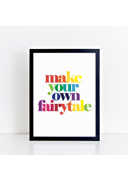 Make Your Own Fairytale Print - rainbow