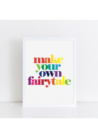 Make Your Own Fairytale Print - rainbow