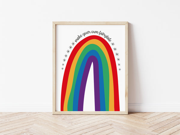 Rainbow Fairytale Print