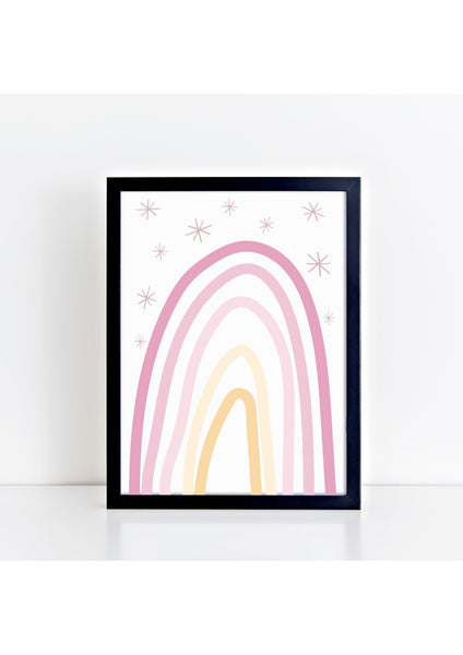 Rainbow Print - pinks