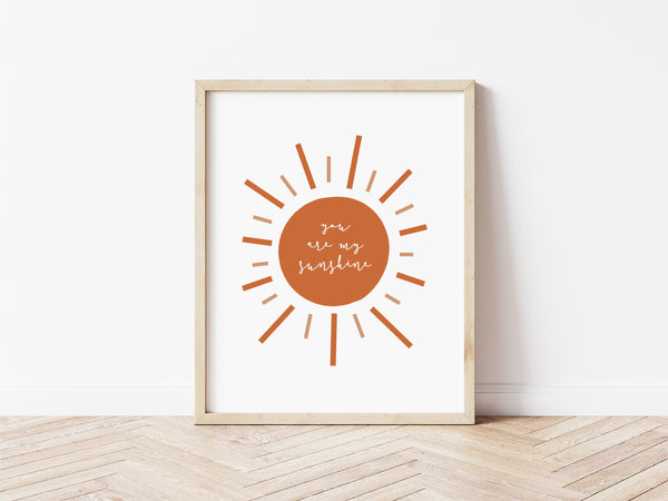 You Are My Sunshine - burnt orange