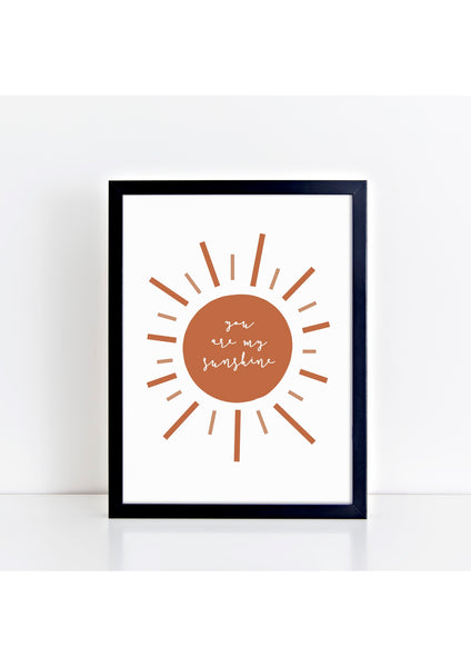 You Are My Sunshine - burnt orange